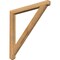 Ekena Millwork Traditional Craftsman Rough Sawn Bracket, Western Red Cedar, 4"W x 48"D x 48"H BKT04X48X48TRA04RWR - alternate 1